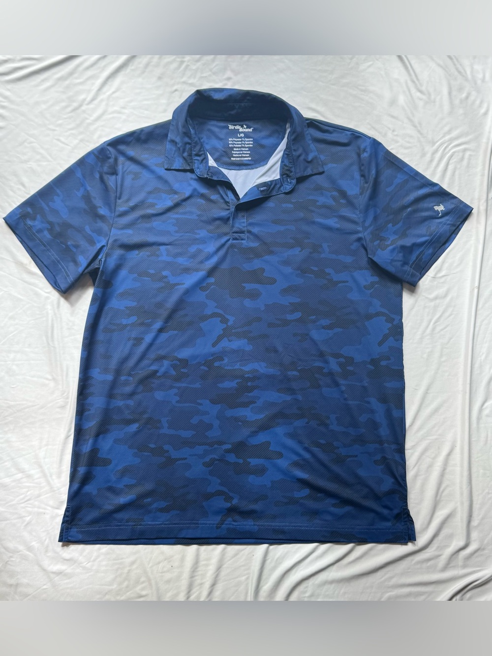 Birdies Blue Camo Men's Polo Shirt